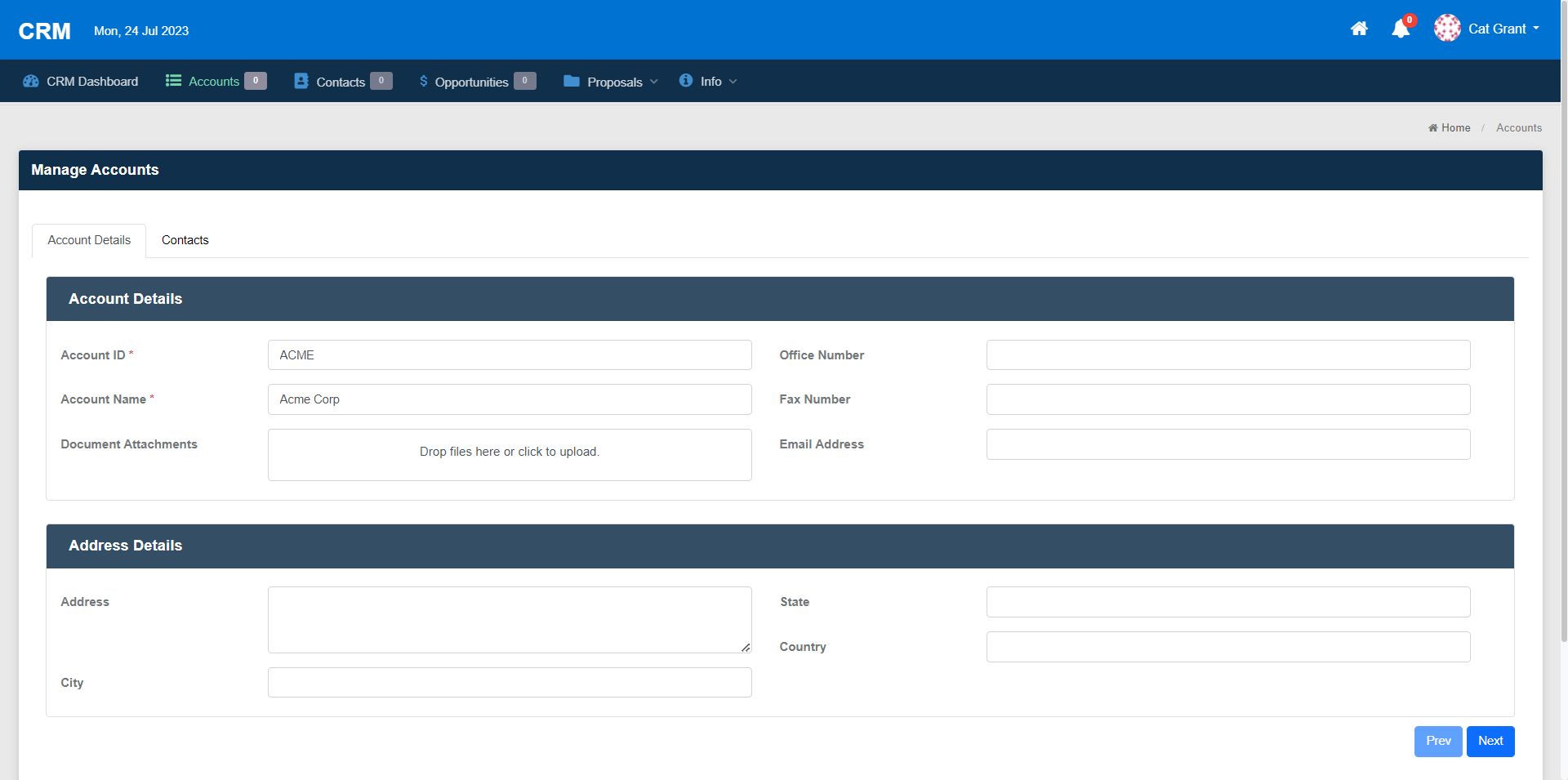 Form elements: grids, spreadsheets, signatures