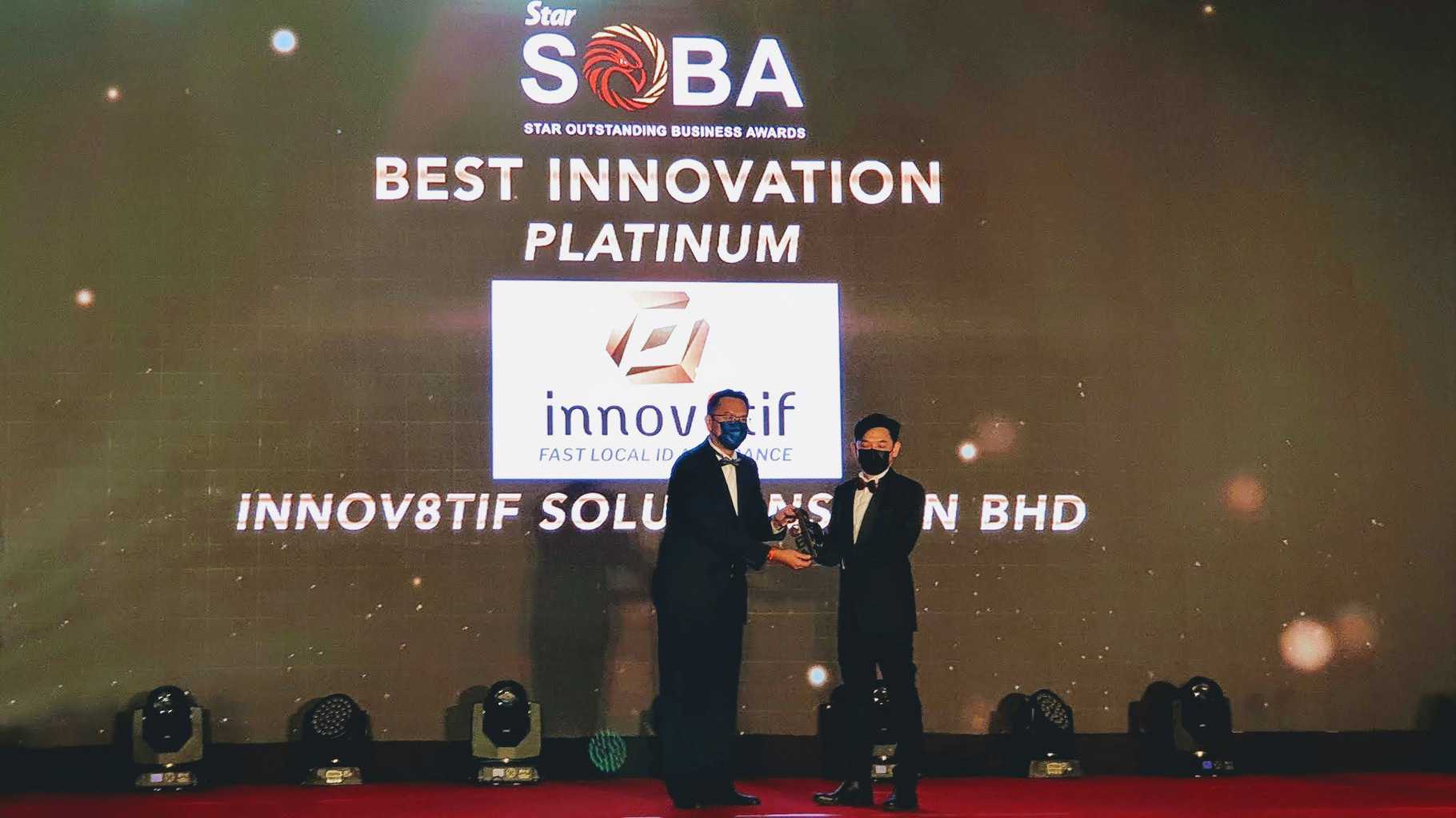 Innov8tif wins Best Innovation Award at Star Outstanding Business Awards (SOBA) 2020
