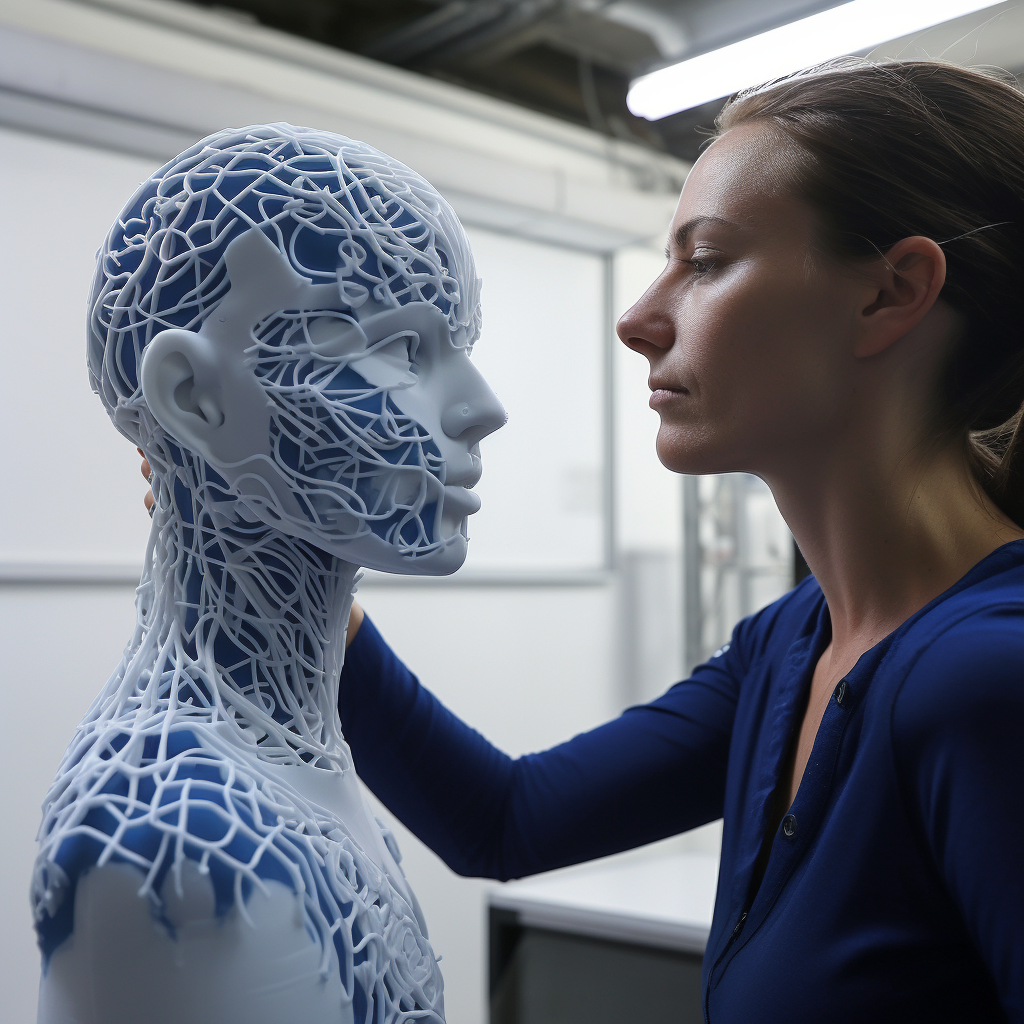 person in 3d printed mask attempting to undergo a facial 02e6475c 7062 469a 8db4 b3188df07357