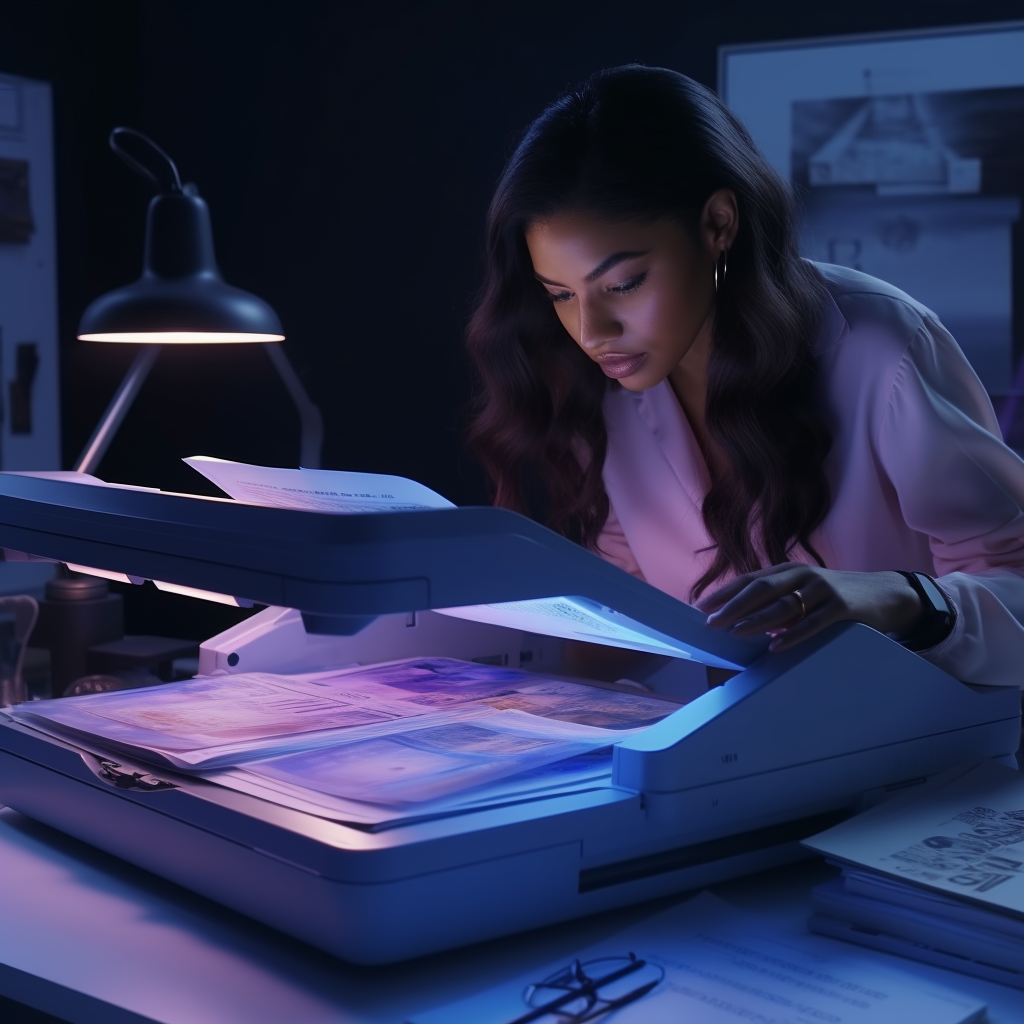 person analysing documents with scanner document scanner e54b5395 5750 41f7 abfe ee7d8ca19710