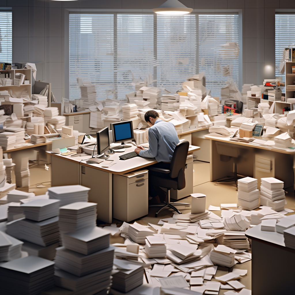 paper less operations digital office setting hyperrealis 36b37584 a642 41be 9eb9 93110fdae63b