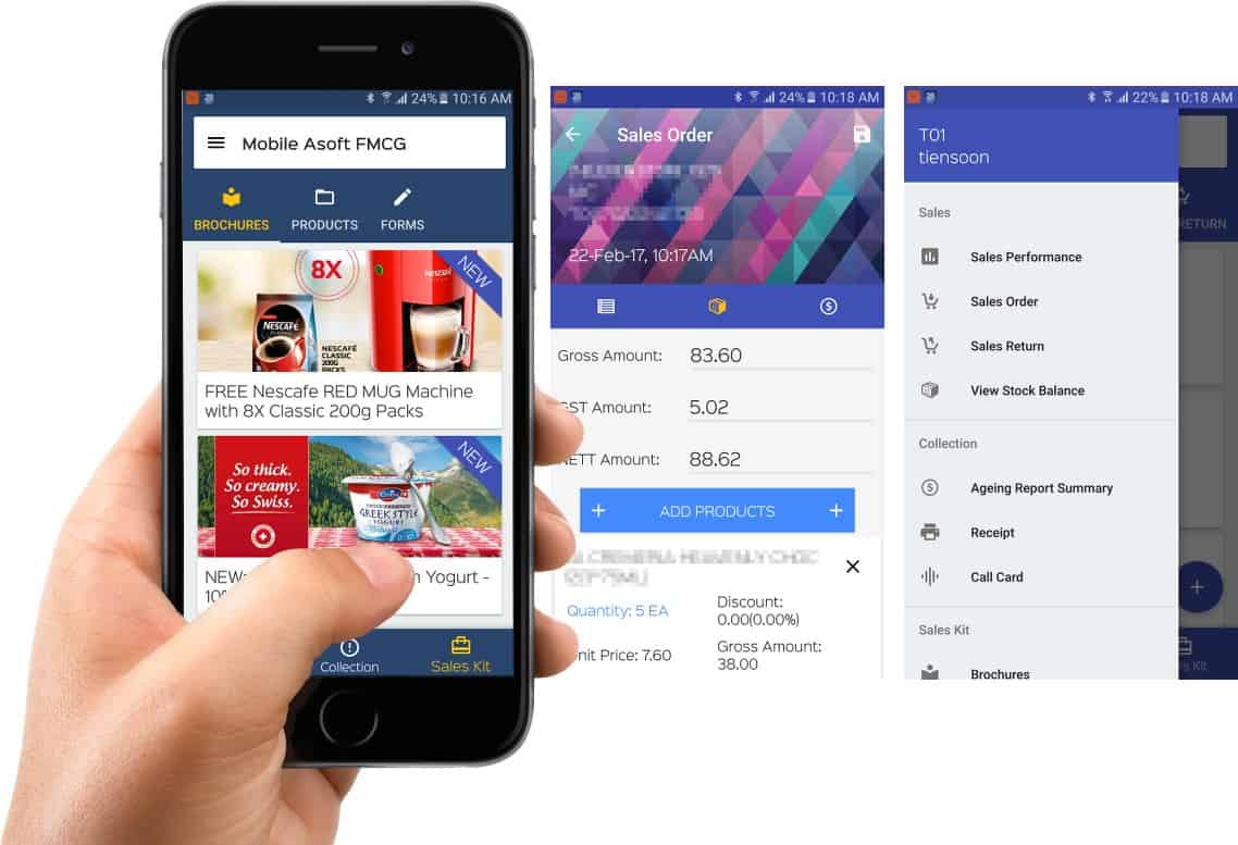 Mobile SFA (Sales Force Automation) for FMCG