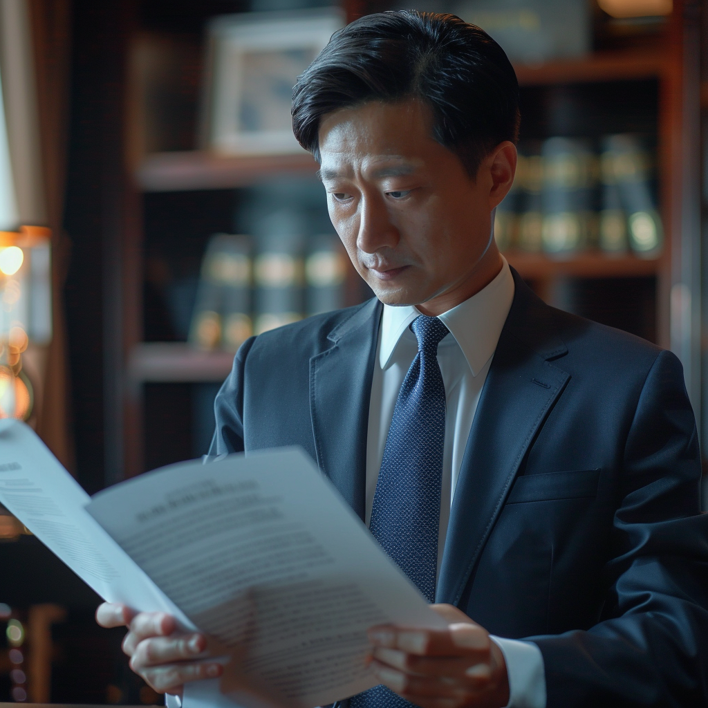 asian lawyer reading out will to bereaved family members b82403a3 aa17 4a42 9fbc b7383a1248ab