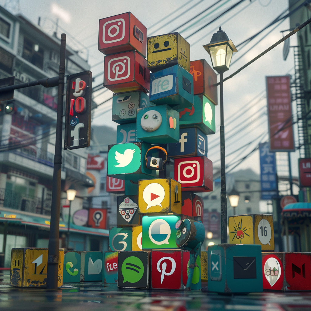 social media platforms imagined as real life blocks hype 8ed1ad60 f46e 4d91 a1fd f184d60c67d6