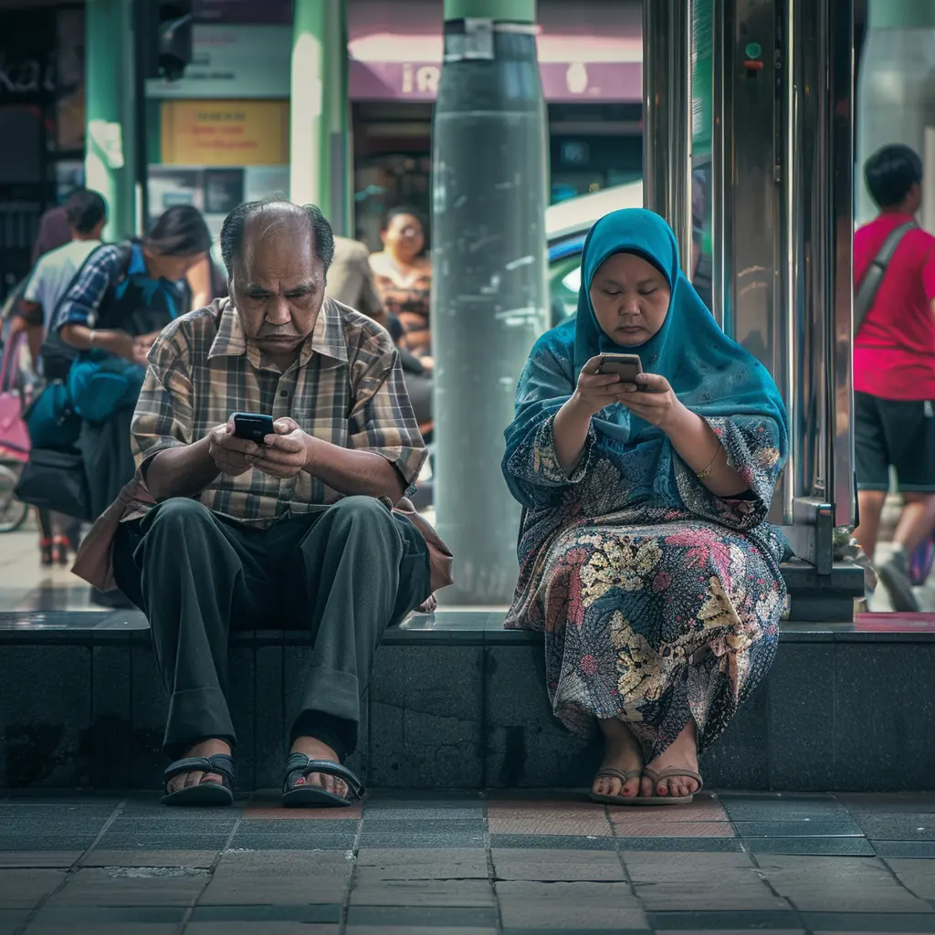 nguism malaysians using their phones in the middle of kuala lum 0e7cc184 6104 48cc abb1 1db90cd2c70e